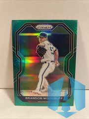 2021 Panini Prizm Brandon Woodruff #18 Green Milwaukee Brewers